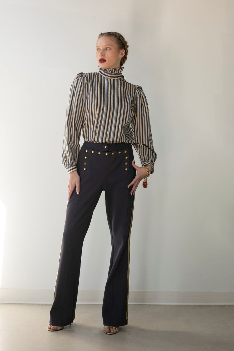 Pintucked Blouse