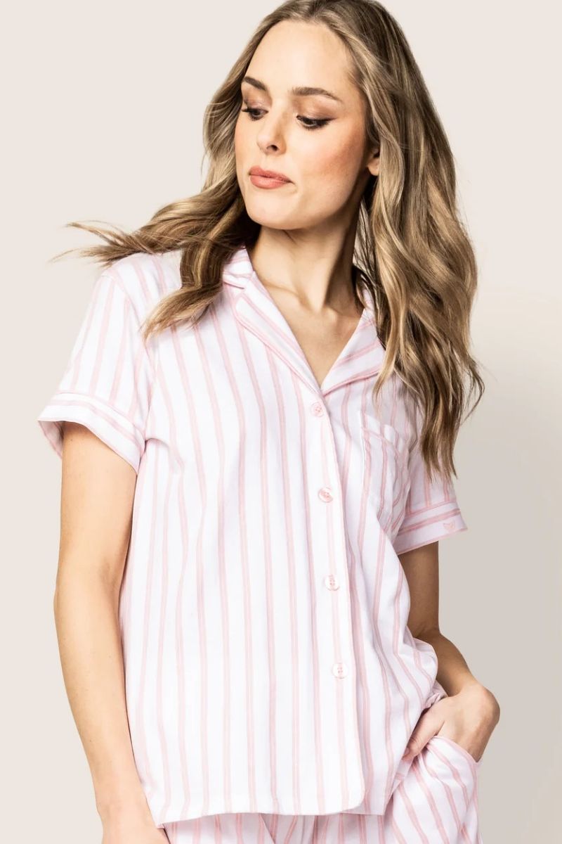 Pima Short Sleeve Pajama Short Set