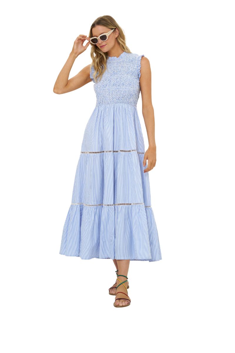 Sleeveless Smocked Maxi Dress