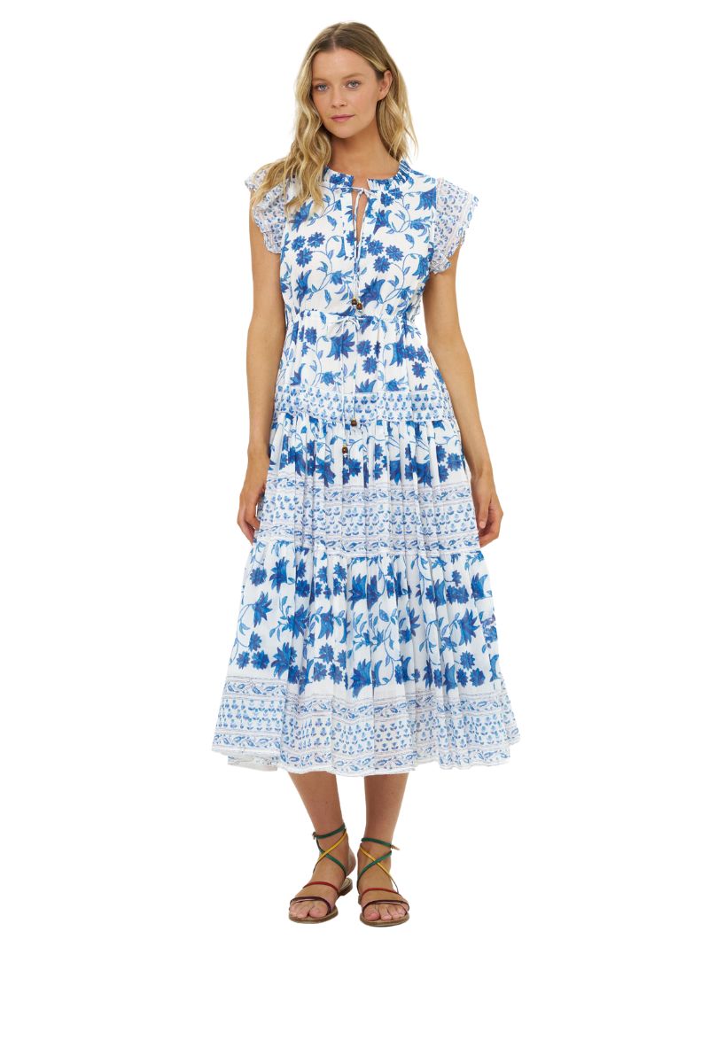 Cinched Flirty Midi Dress