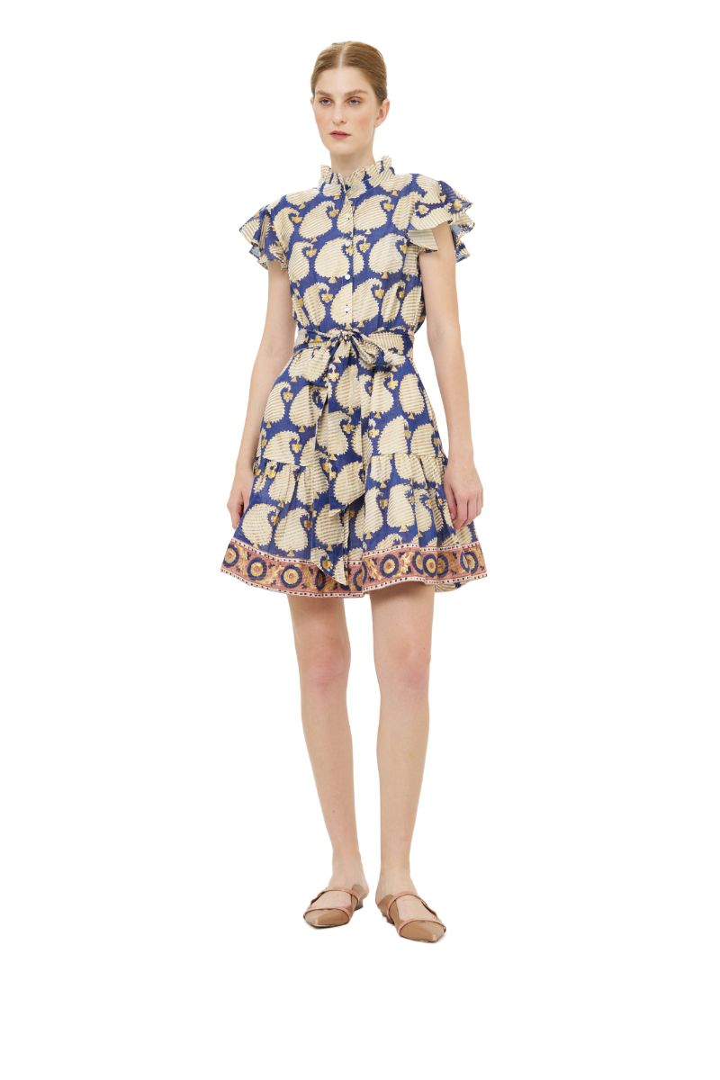 Ruffle Collar Button Mini