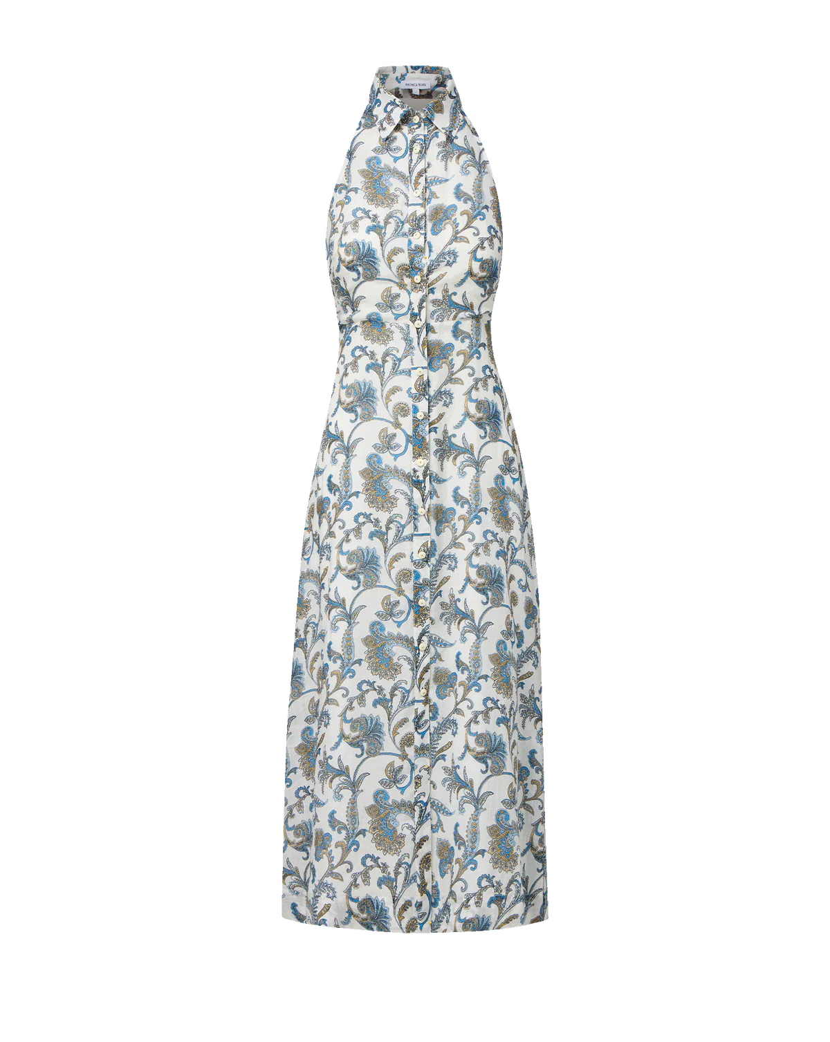 Mackey Paisley Halter Midi Dress