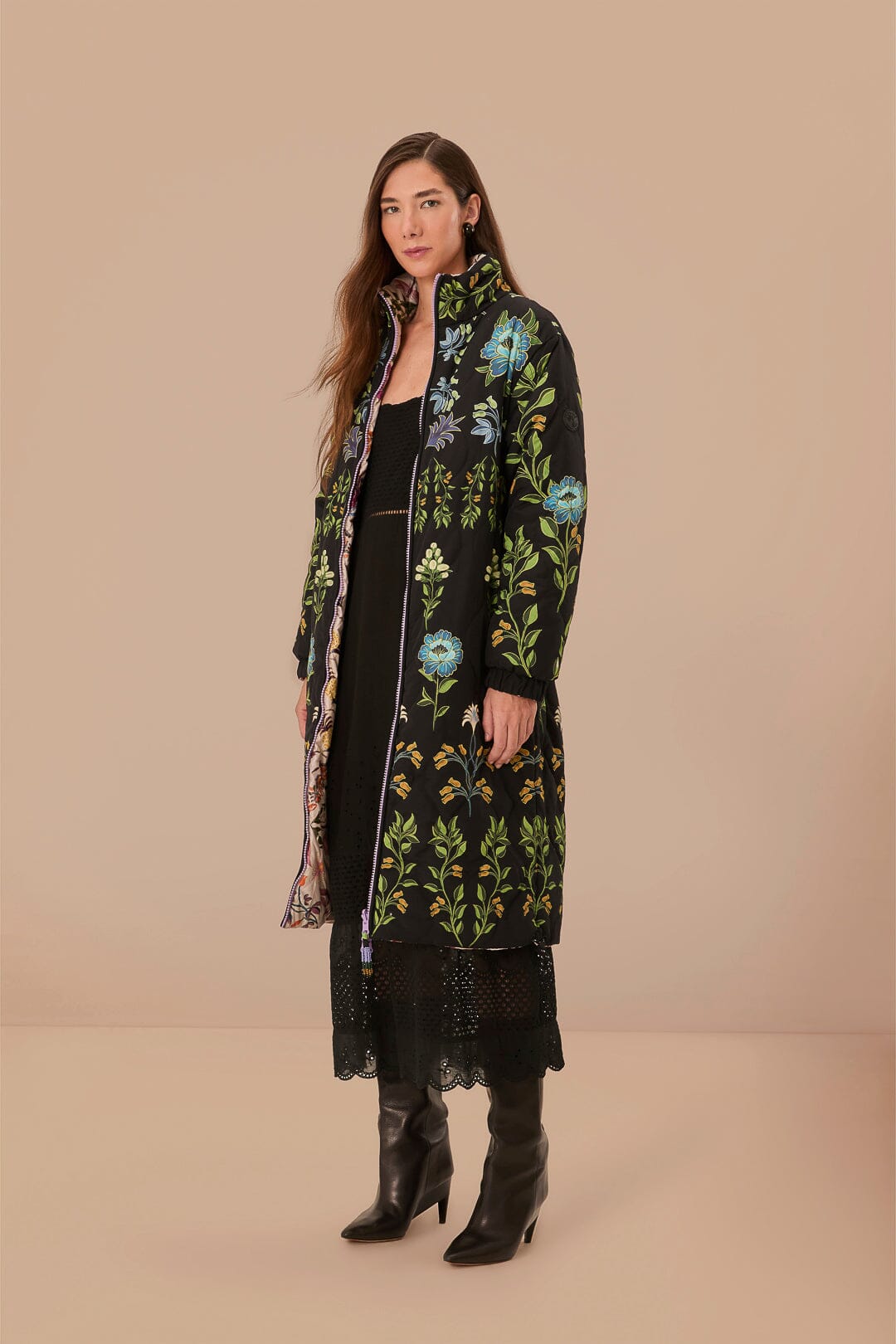 Reversible Long Puffer Jacket