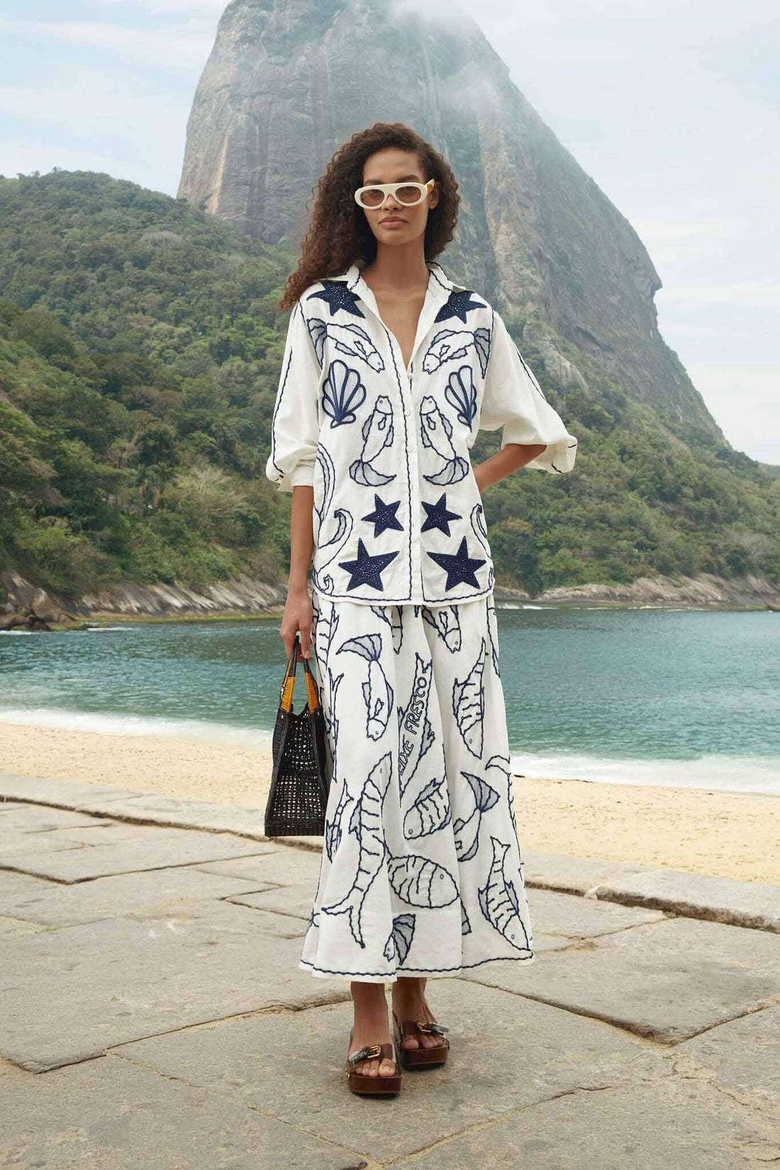 Fresh Fish Midi Skirt