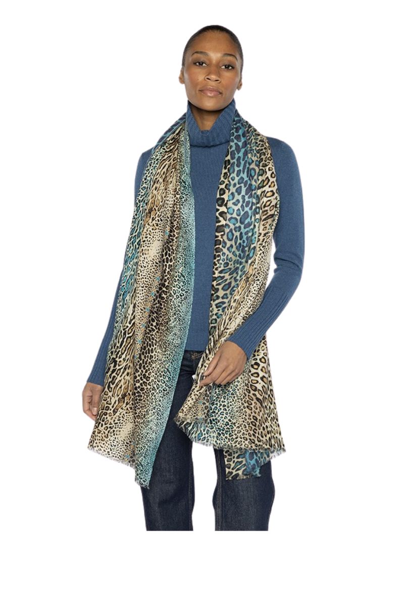 Mixed Animal Print Scarf