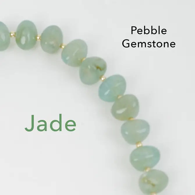 Pochette Jade Pebble Gemstone Handbag