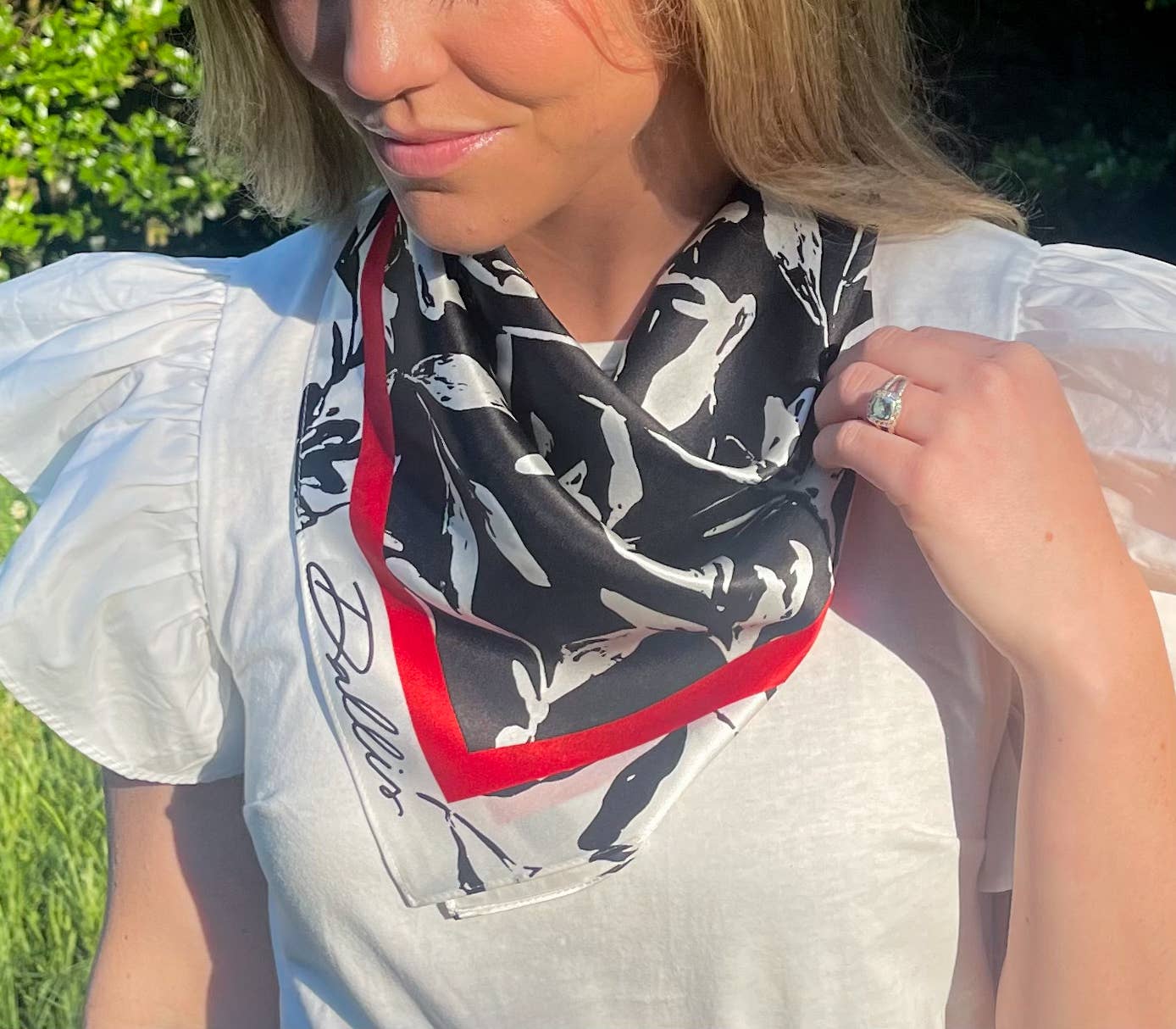 Red + Black Gameday Scarf