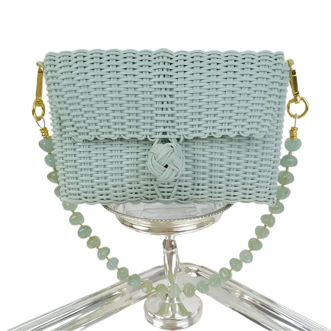 Pochette Jade Pebble Gemstone Handbag