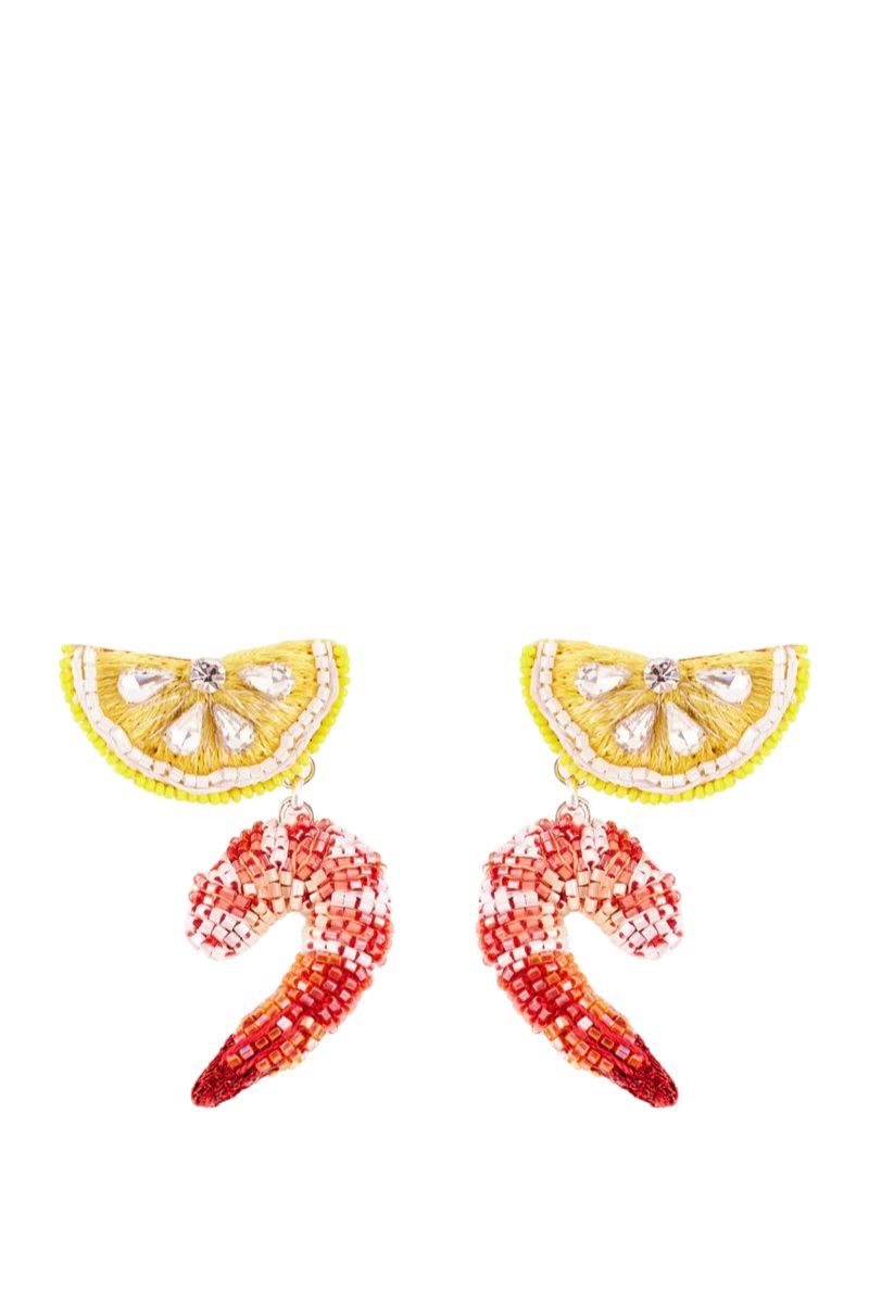 Shrimp Cocktail Earrings