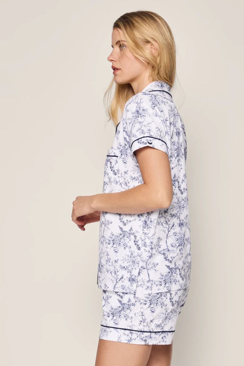 Pima Short Sleeve Pajama Short Set