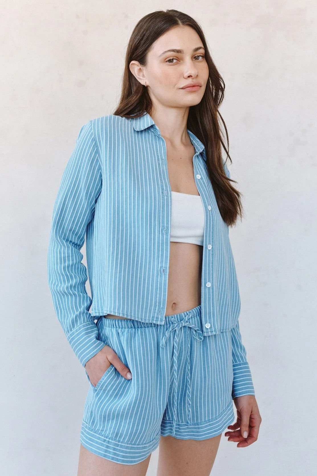 Banded Stripe Short Coastal Stripe Wash