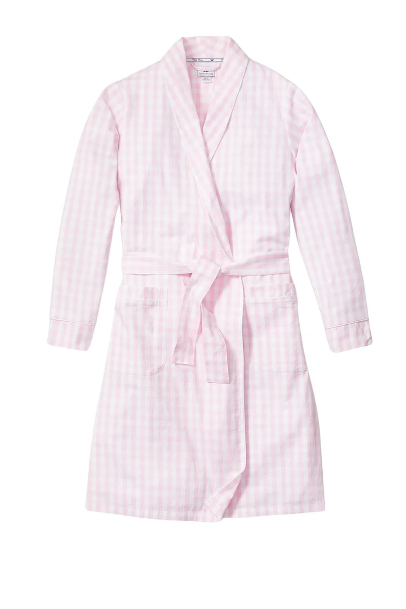 Twill Robe Pink Gingham