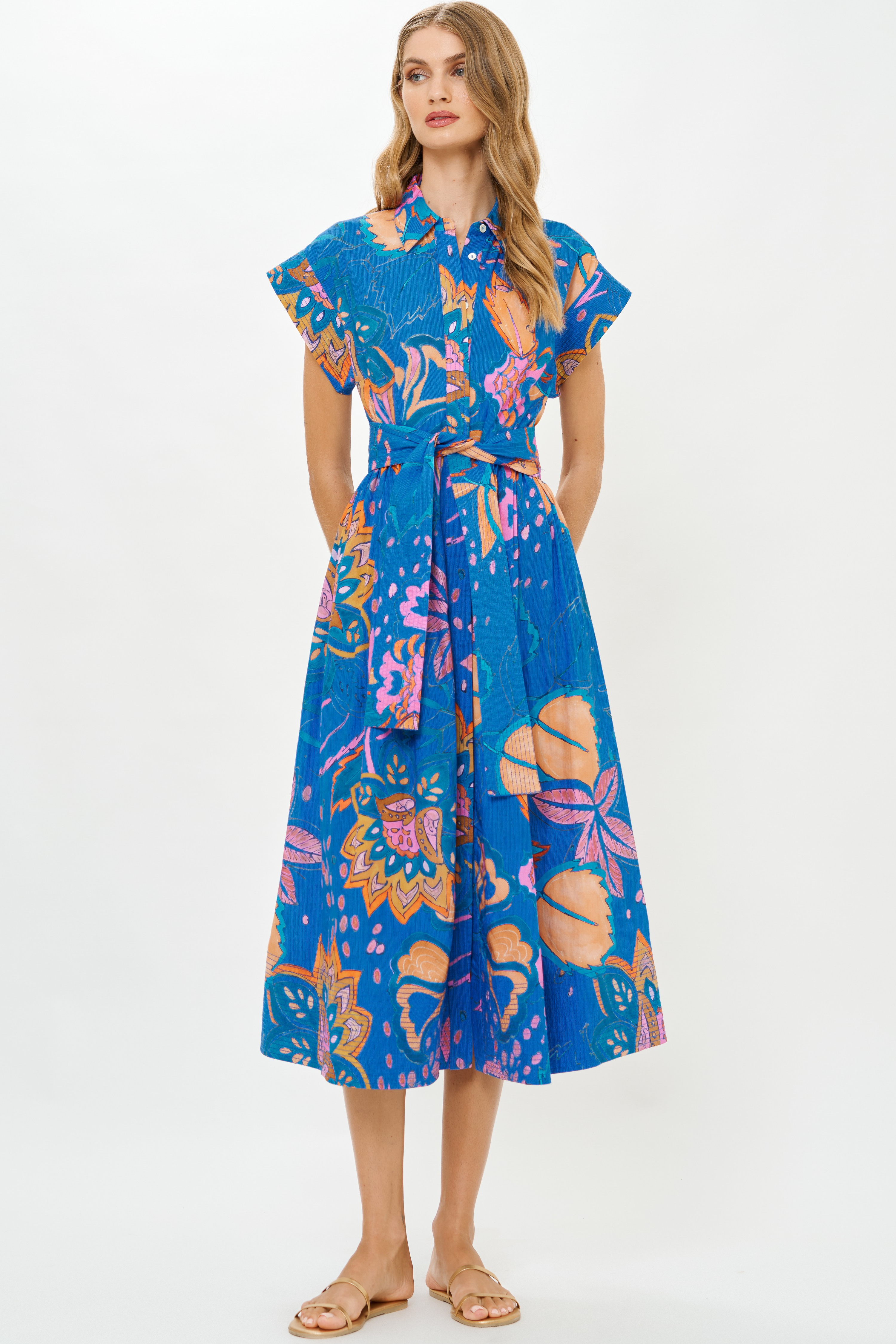 Belted Shirt Dress