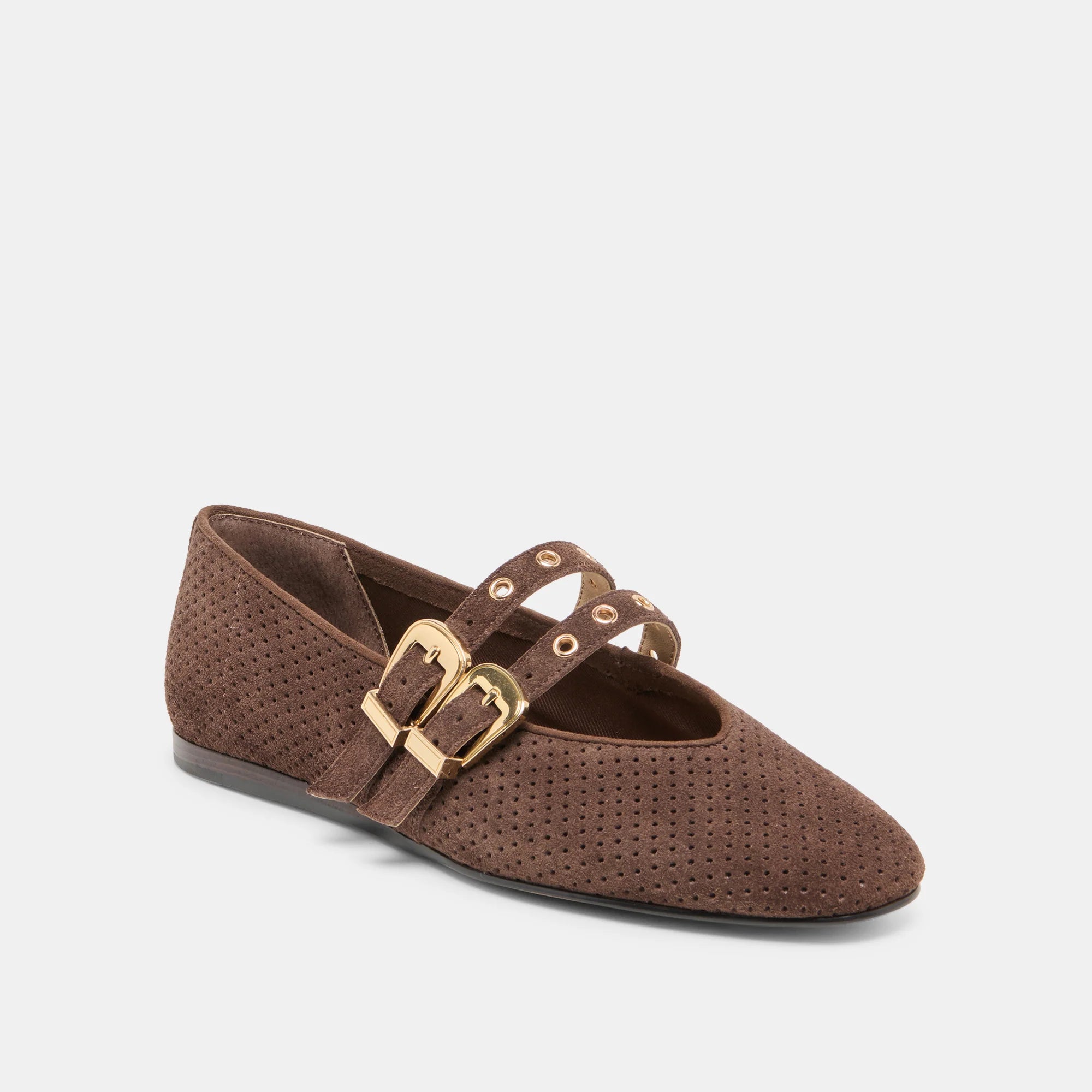 Baylee Grommet Perforated Suede