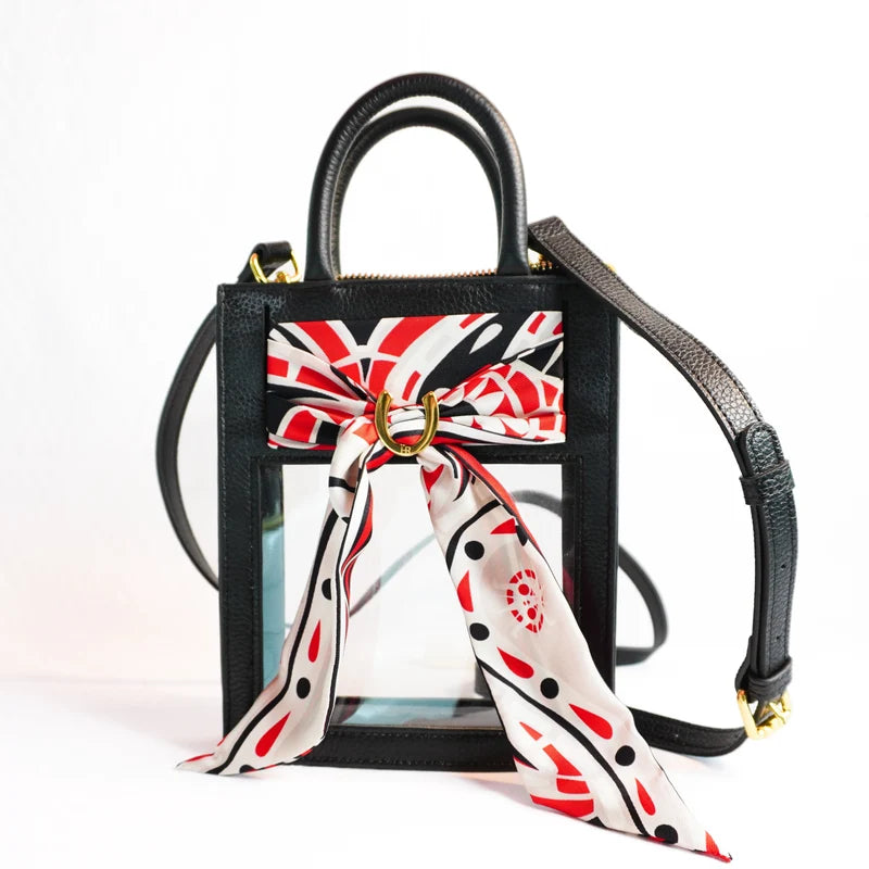 Mini Calista Clear + Paisley Twilly Bag
