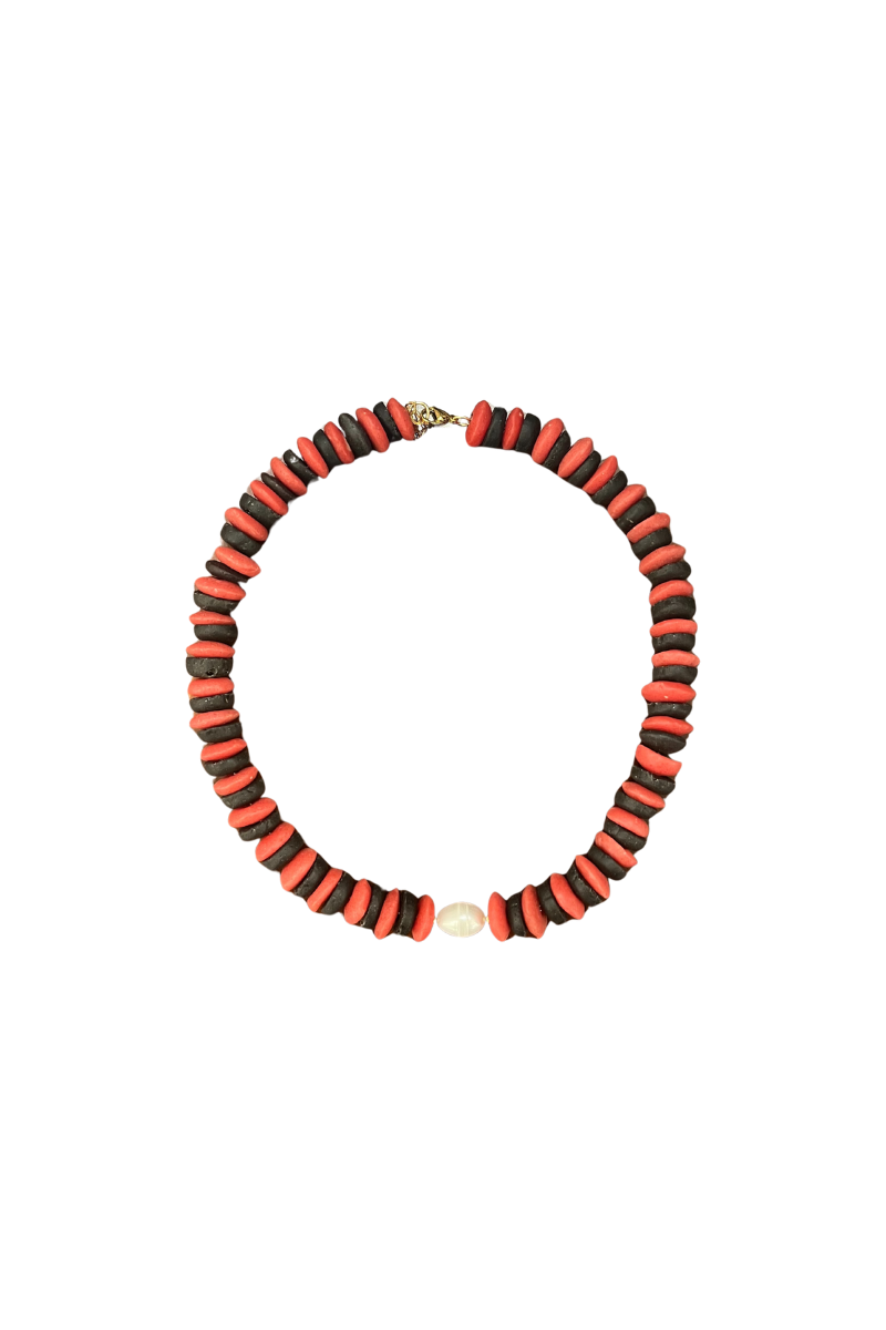 UGA Game Day Mixed Milledge with Pearl Necklace