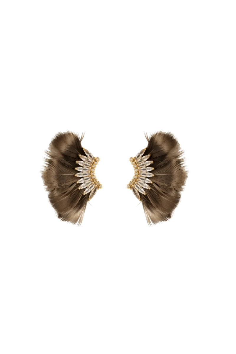 Luxe Mini Madeline Feather Earrings
