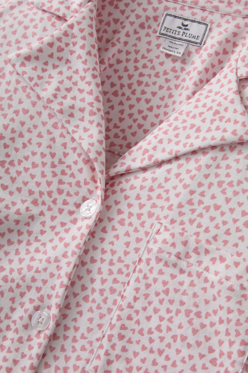 The Olivia Wide Leg Pima Pajama Set Sweethearts