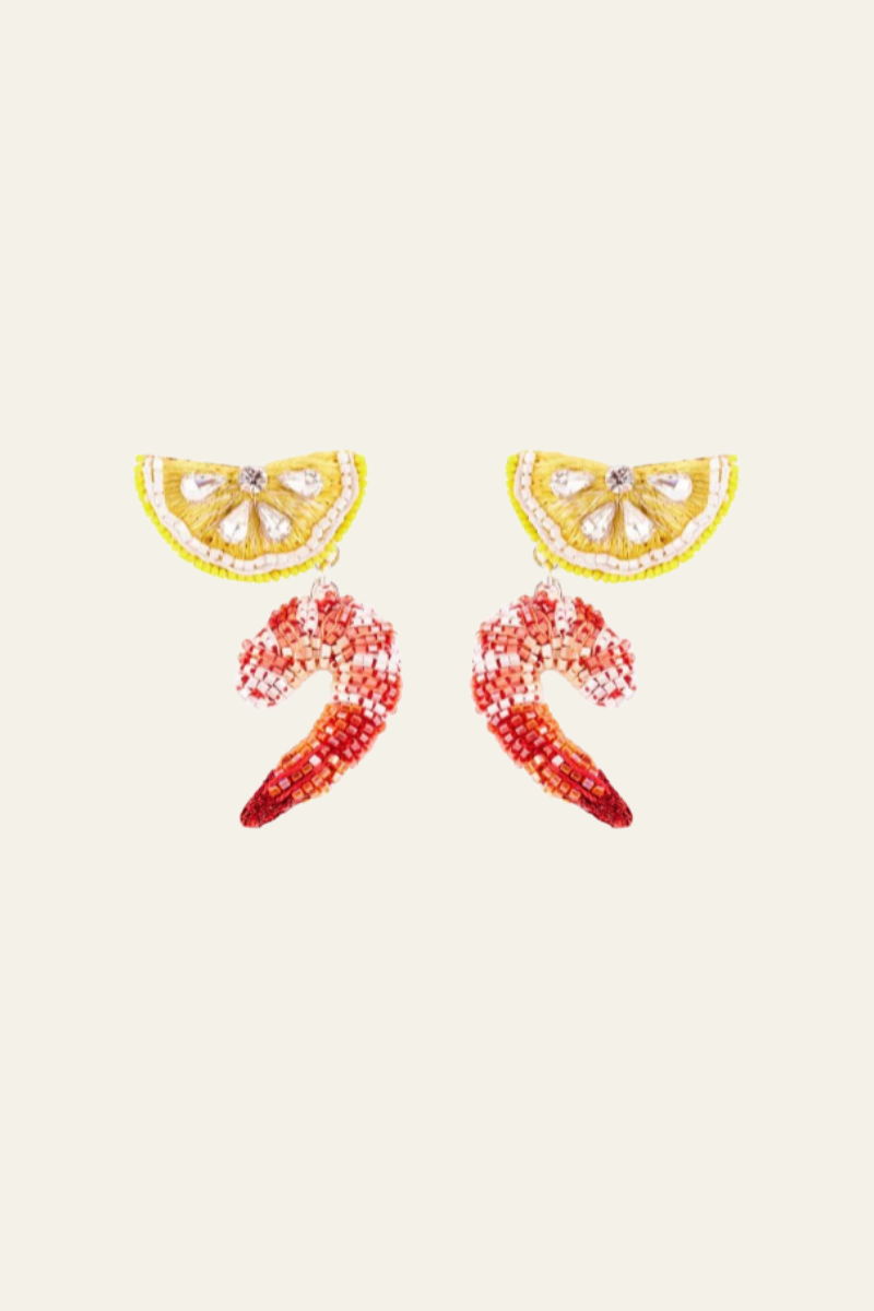 Shrimp Cocktail Earrings