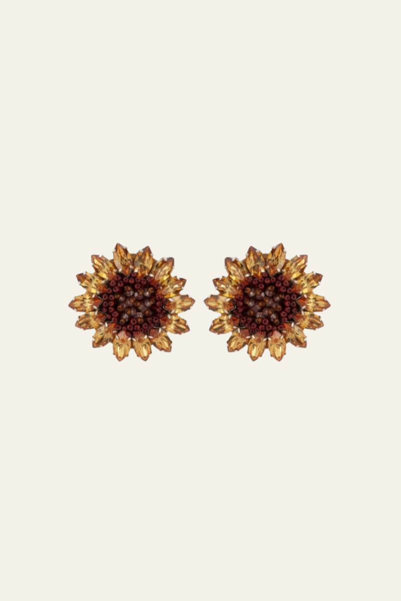 Luxe Sunflower Studs