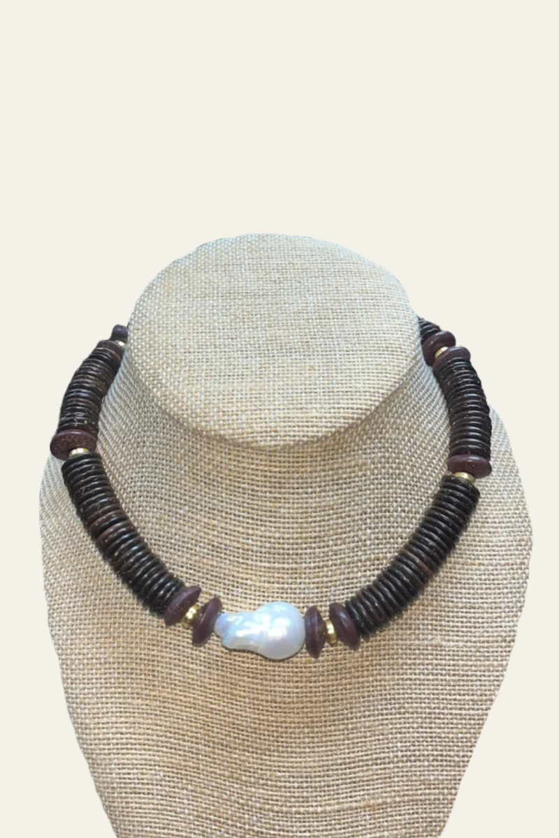 Brown Chunky Necklace