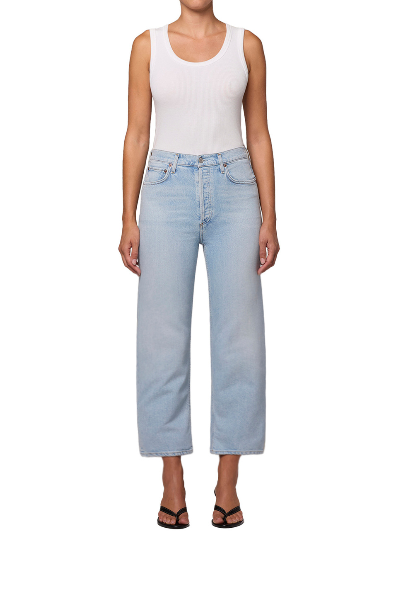 Harper Crop Jean in Flaunt