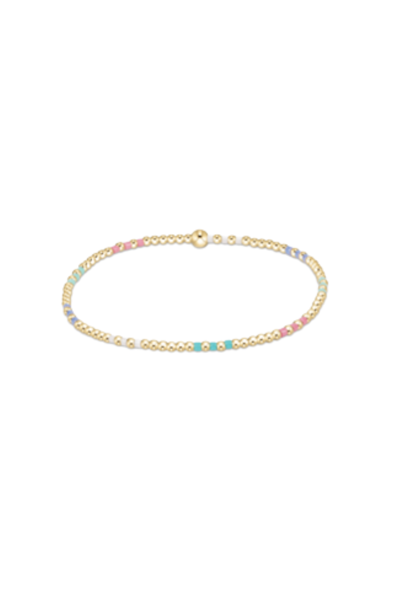 Hope Joy Pattern 2mm Bead Bracelet - Hot Mess SS25