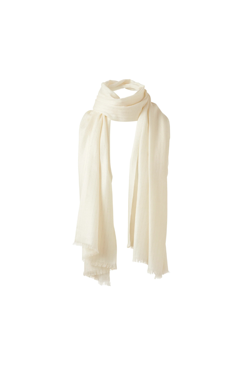 Lurex Herringbone Shawl