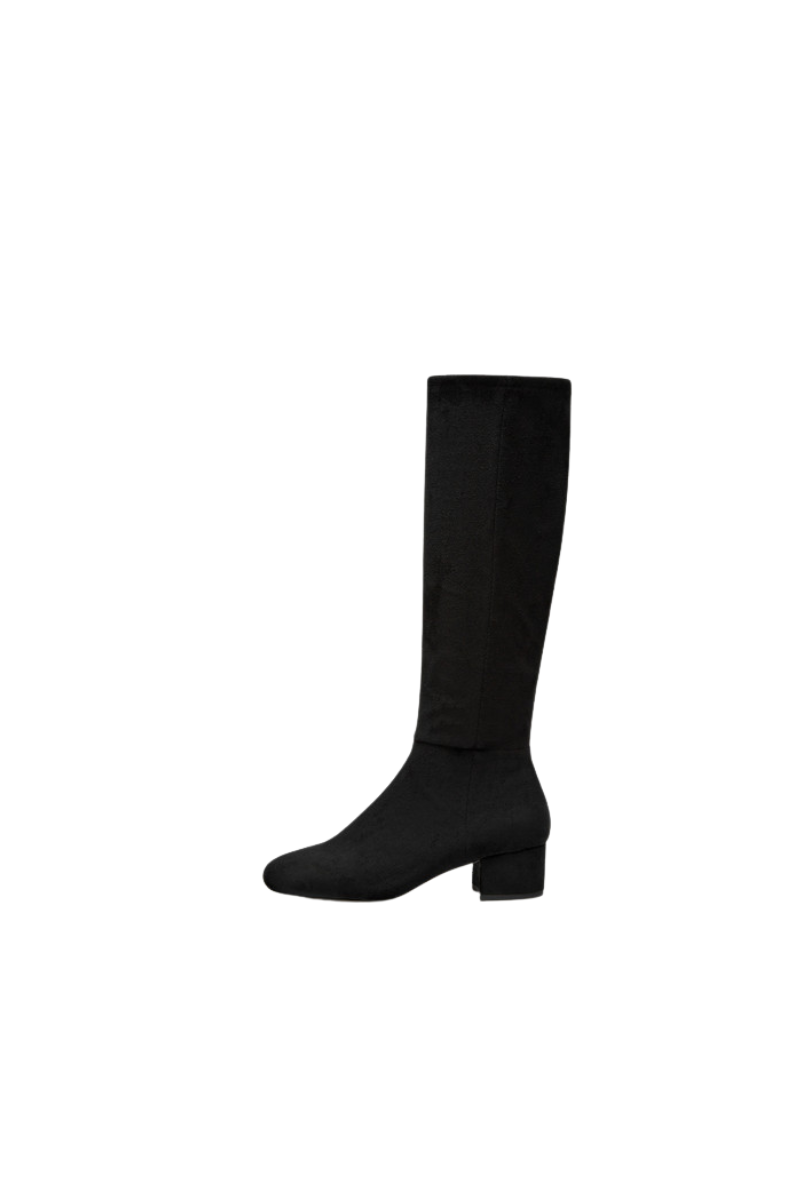 Gold Microsuede Boots