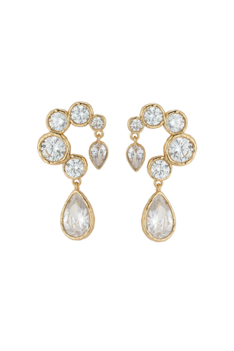Finley Clear Crystal Drop Earrings
