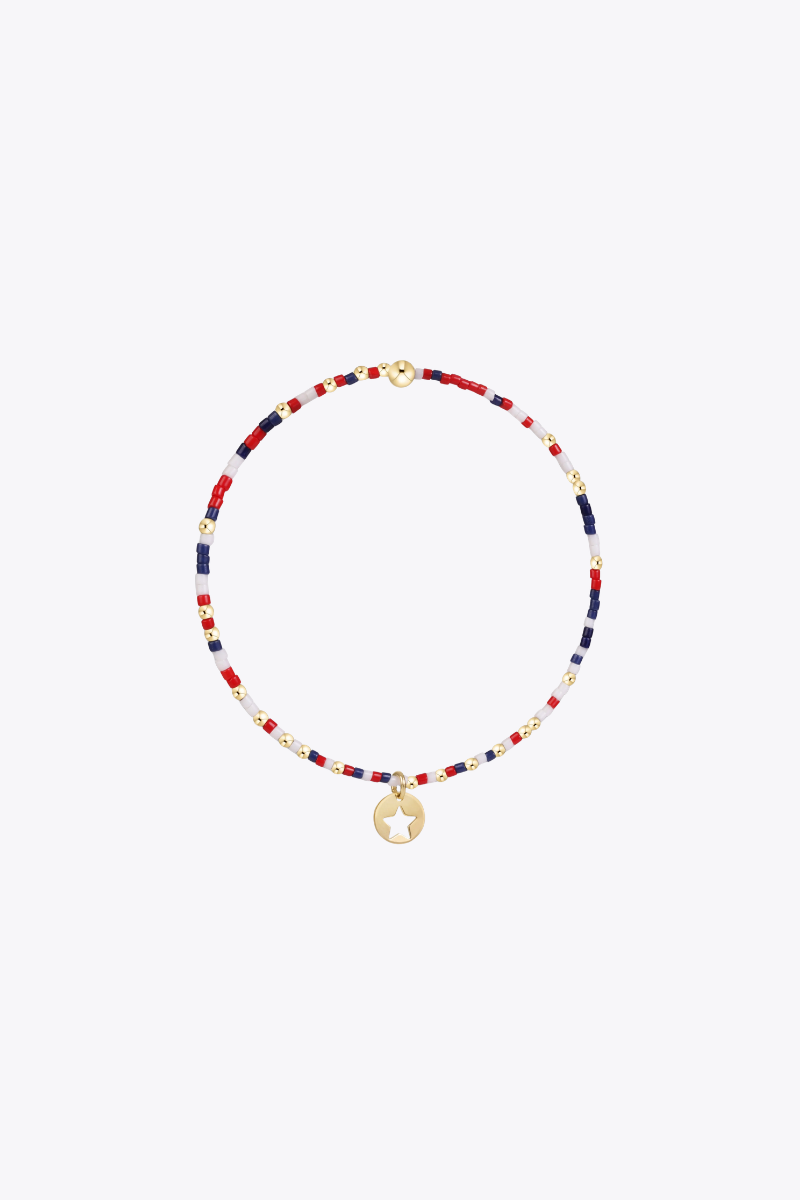 Hope Unwritten Bracelet - Firecracker - Star Small Gold Disc
