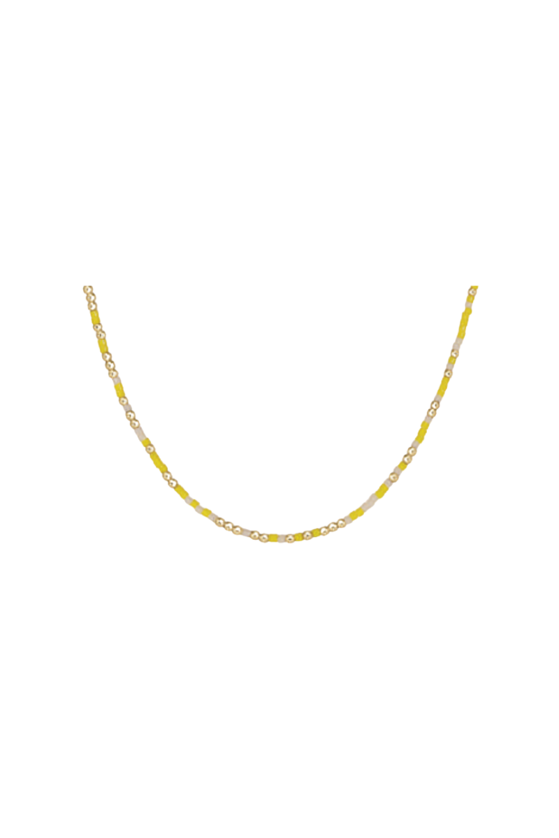 15" Necklace Gold - Choker Hope Unwritten -Sunny Side Up