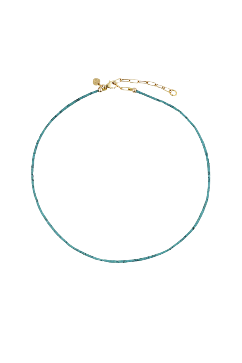 Teeny Turquoise Gemstone Necklace