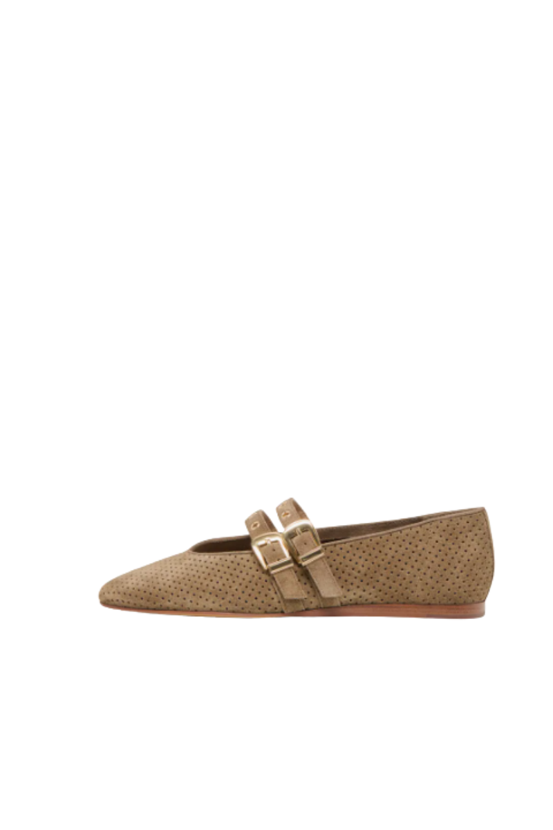 Baylee Grommet Perforated Suede