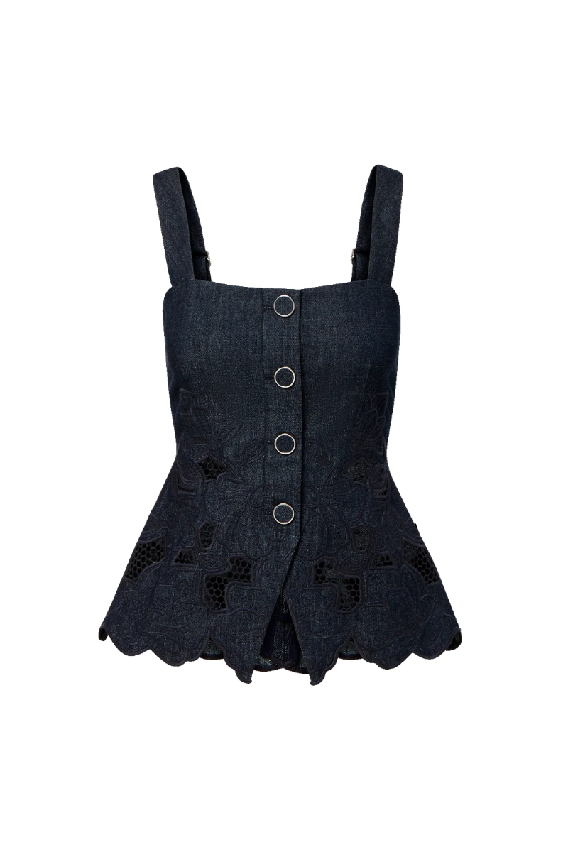 Mirielle Eyelet Tank Top
