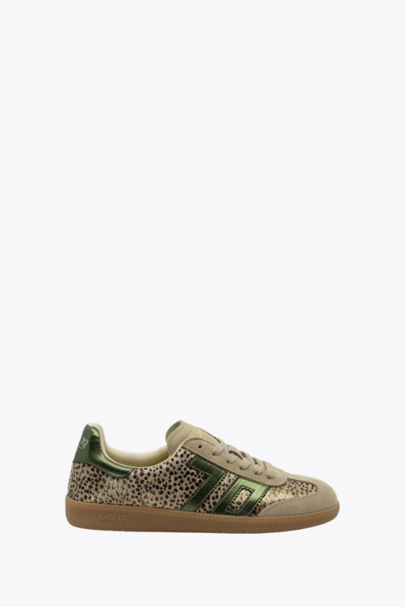 Back 70 Streetwear Cloud W26 in Pois Gold Forest Sneaker