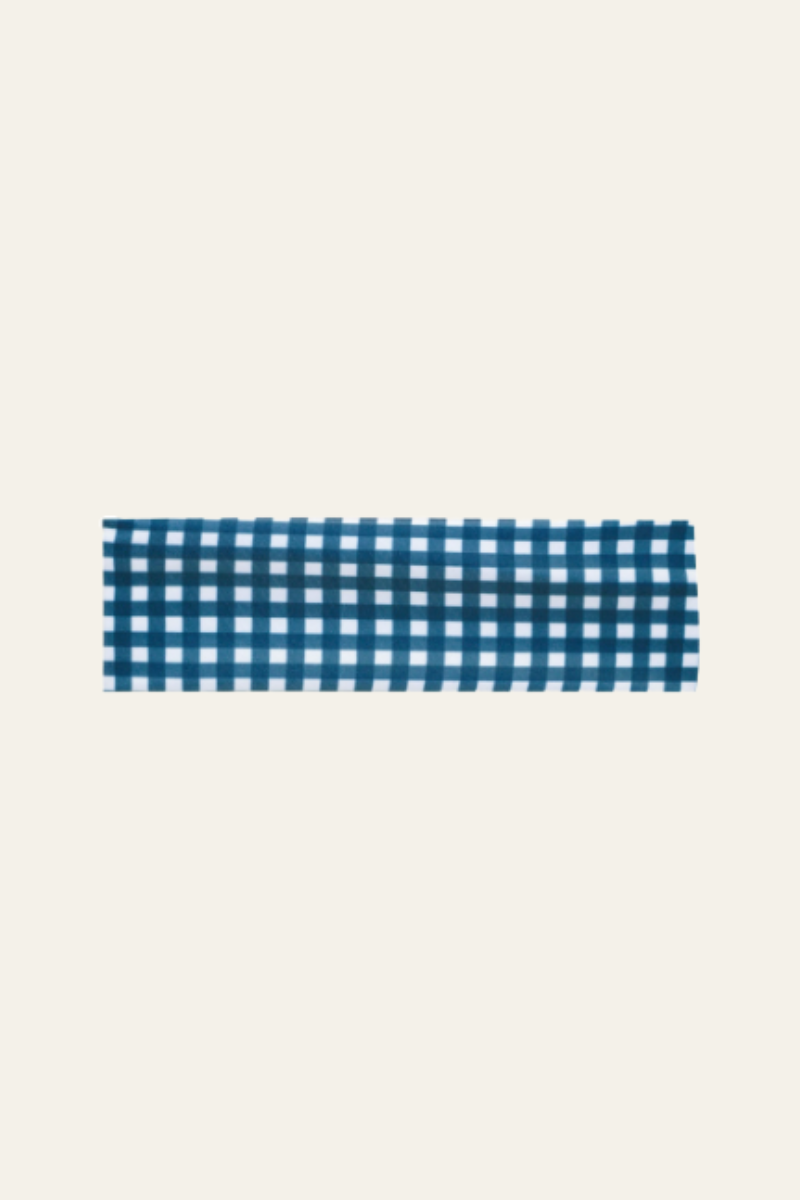 Infinity Headband in Navy Gingham