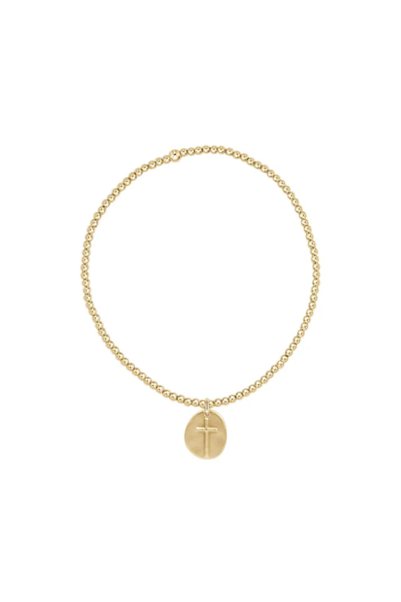 EXTENDS Classic Gold 2mm Bead Bracelet - Inspire Small Gold Charm