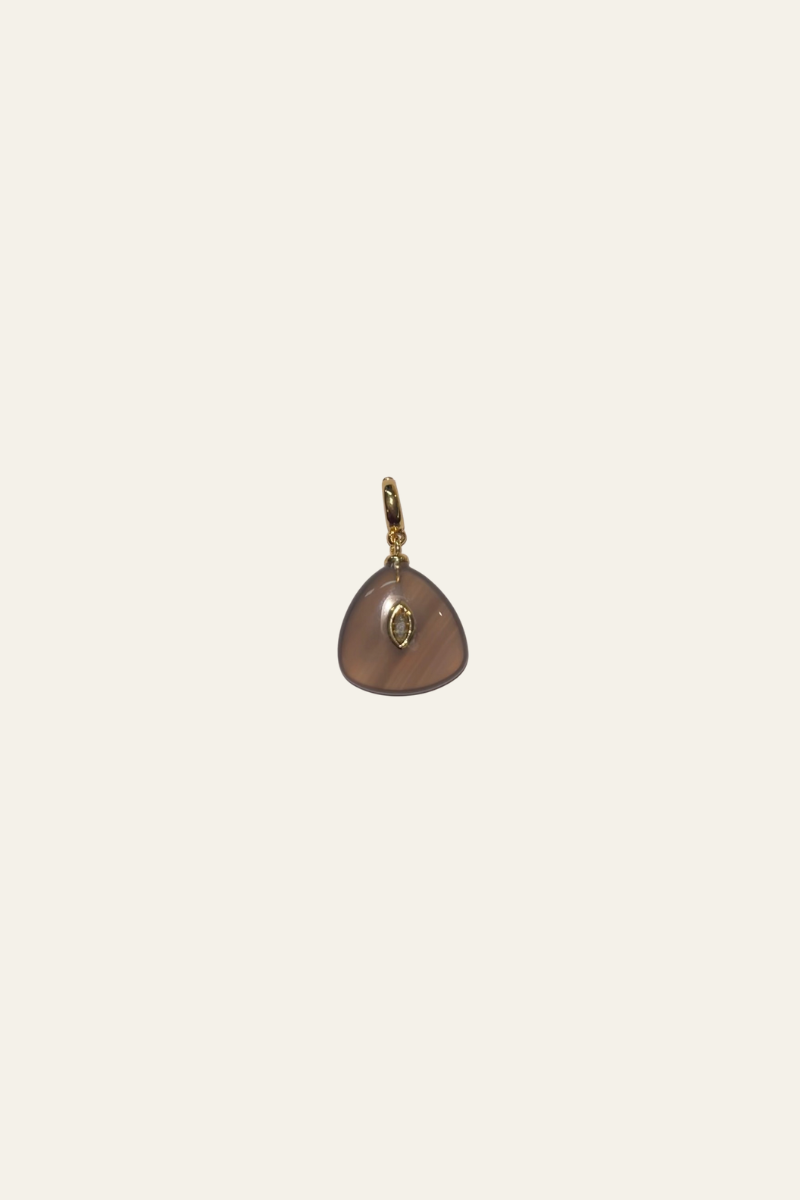 Pyramid Gemstone Charm