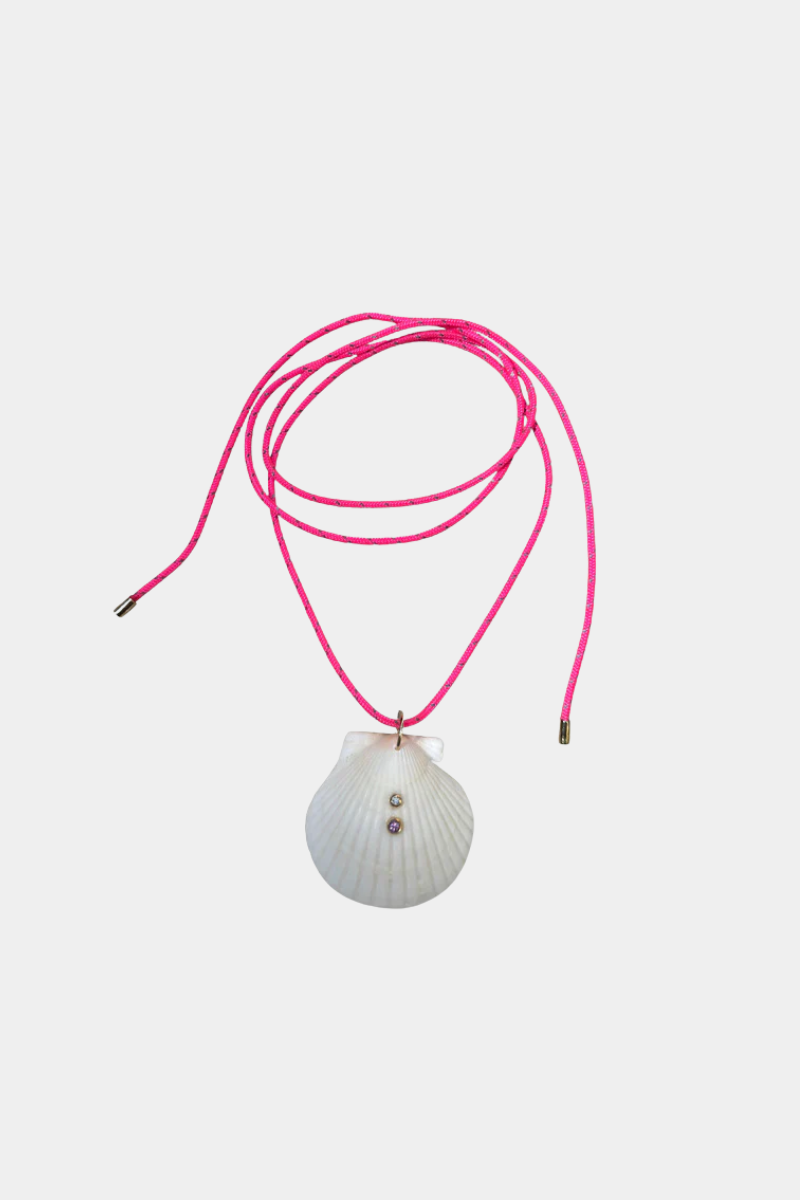 Pink Paracord Wrap Necklace