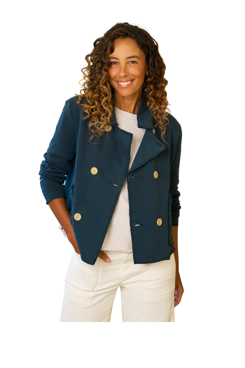 Cropped Sweatshirt Peacoat