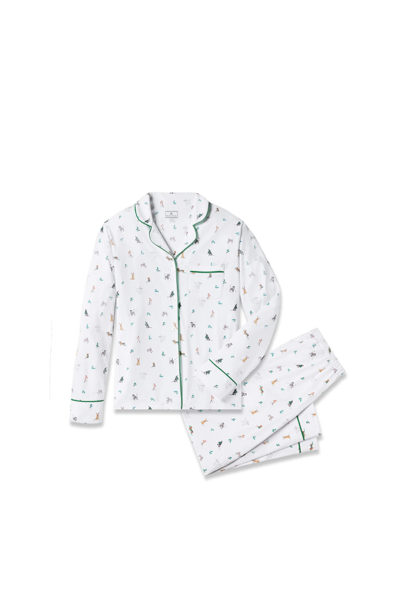 Women's Luxe Pima Jingles Paws Pajama Set
