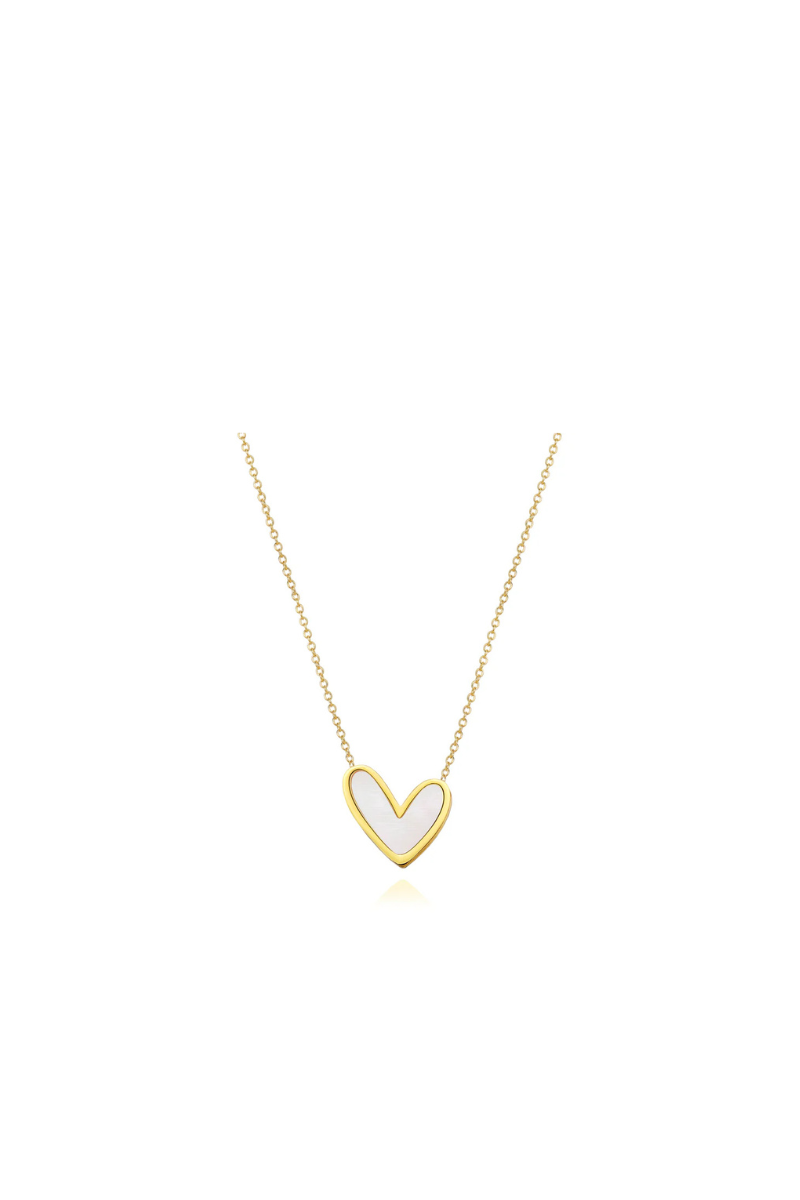 Abigail Heart Pearl Necklace