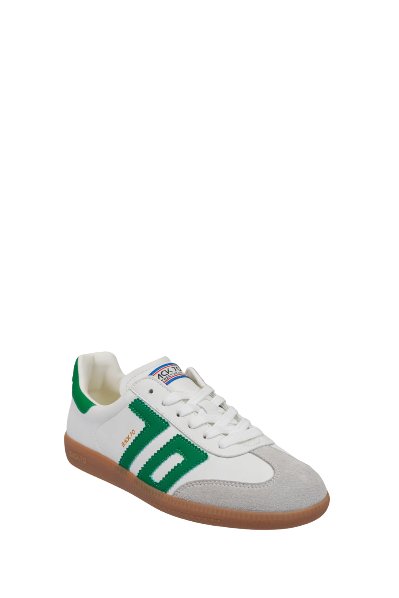 Back 70 Streetwear Cloud in White Green Sneakers