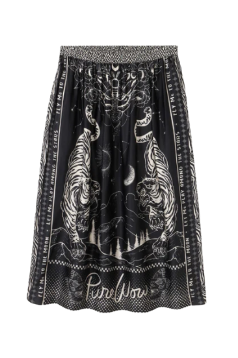 Vanessa Printed Midi Magic Skirt