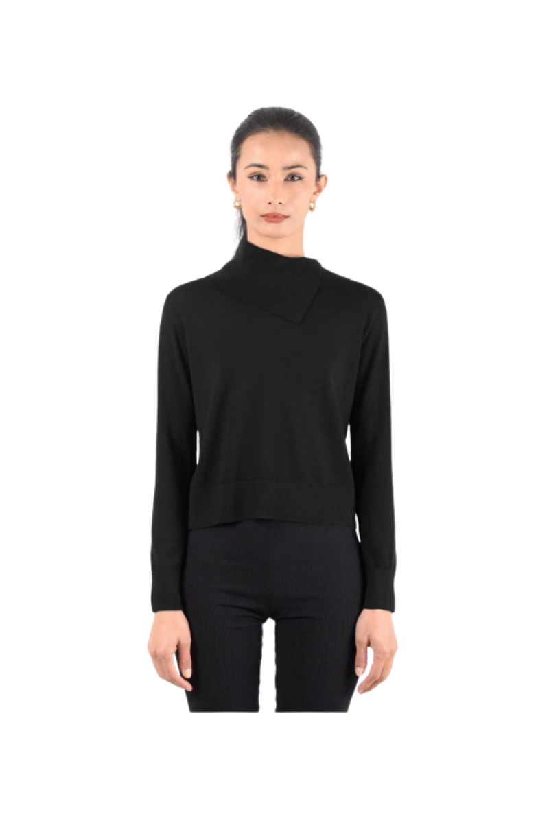 Superfine Merino Asymmetrical Top