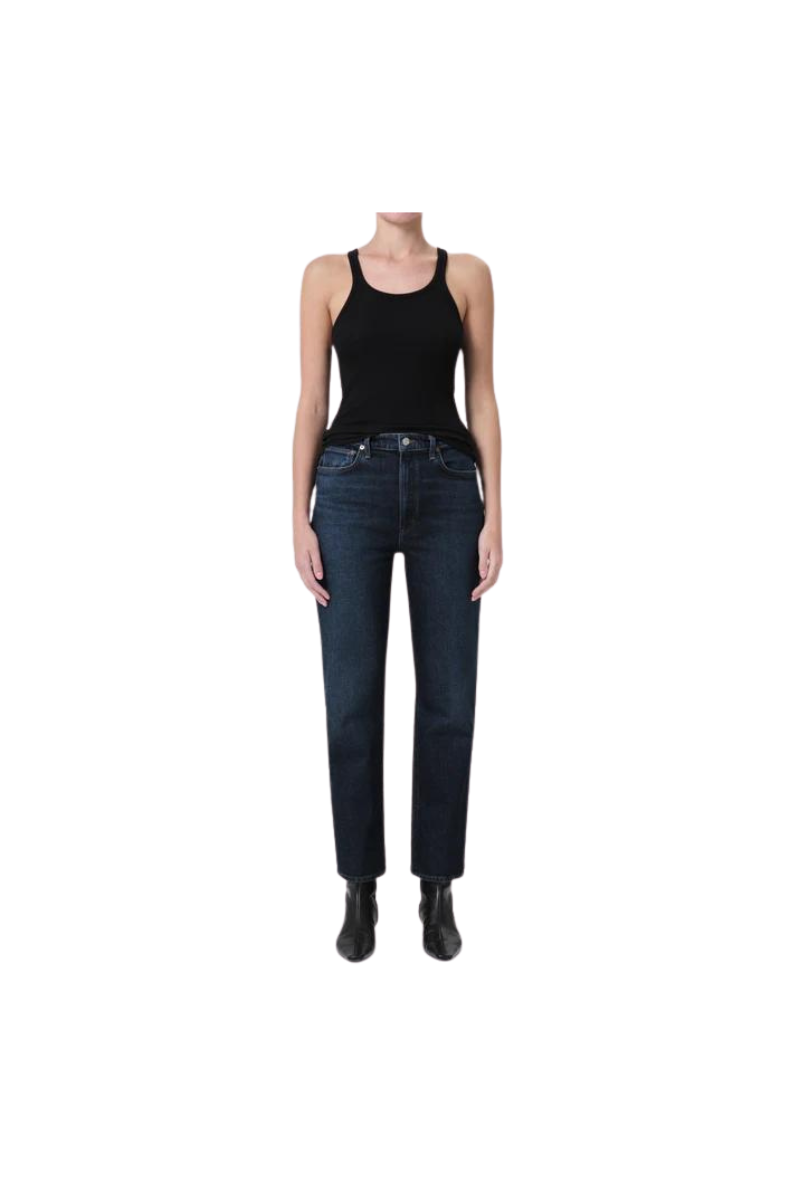 High Rise Stovepipe Jean