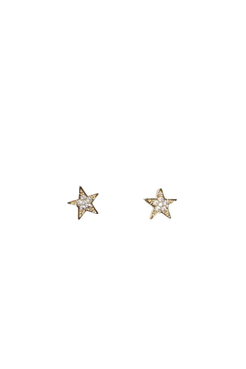 Cz Star Stud Earrings