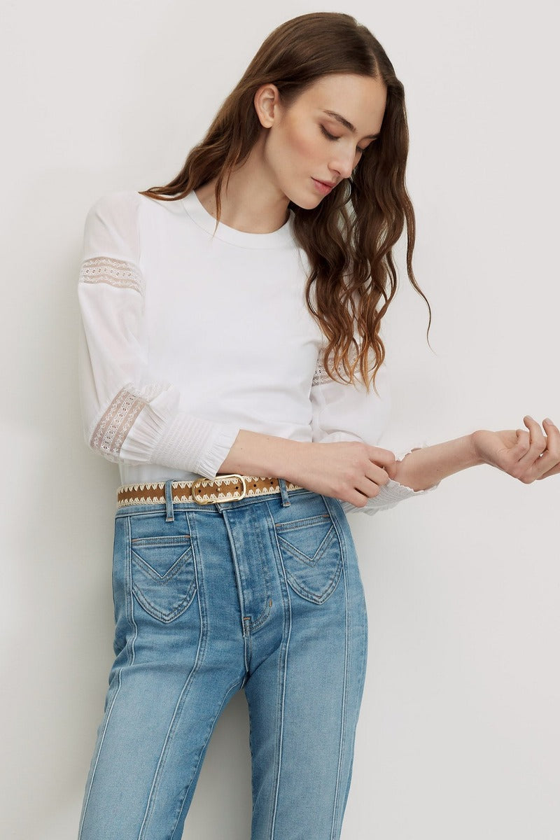 Bellamie Mixed Media Top