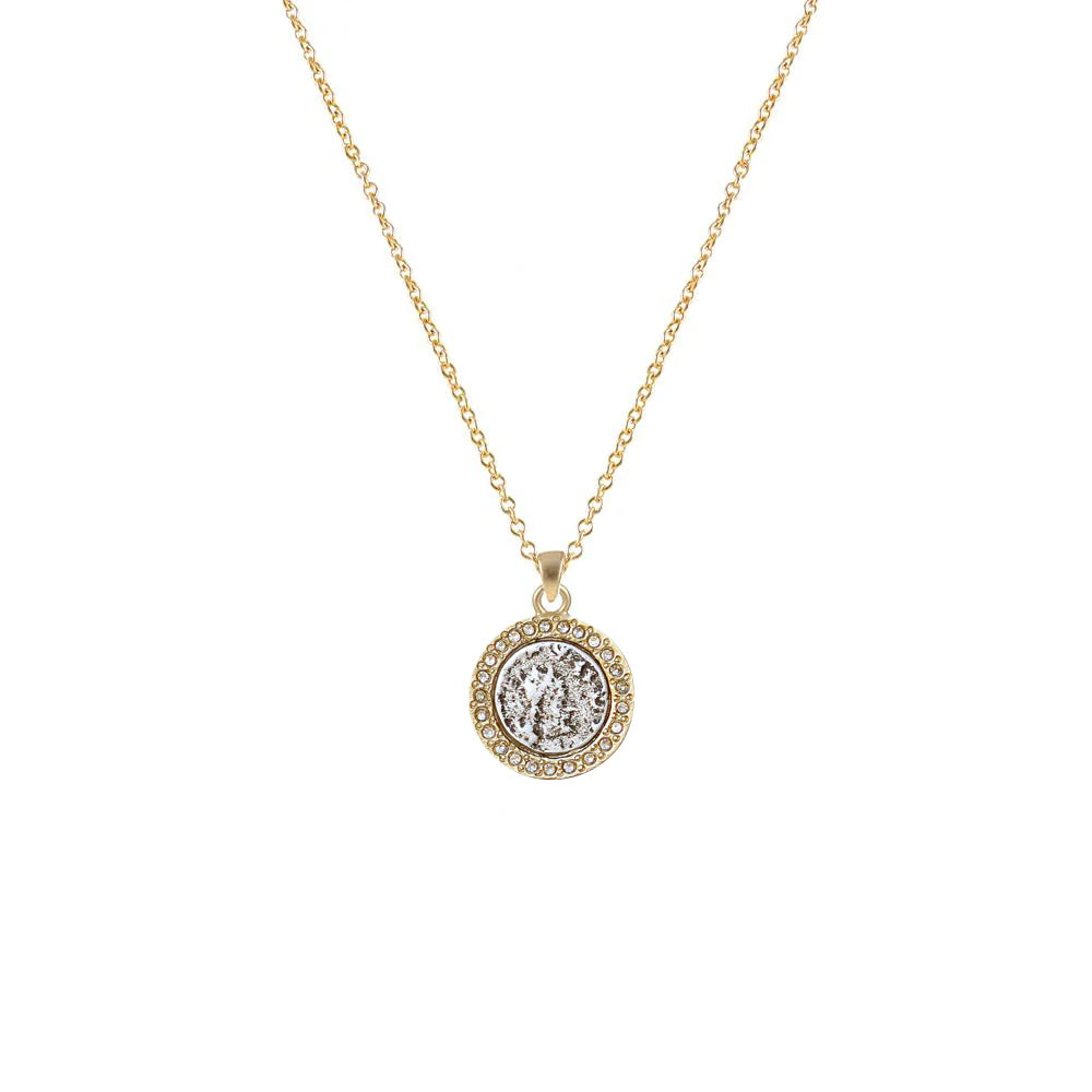Hestia Gold Frame/VS Coin/BD Necklace